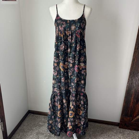Natural Life Floral Maxi Dress - Black and Multicolor M - Picture 6 of 10